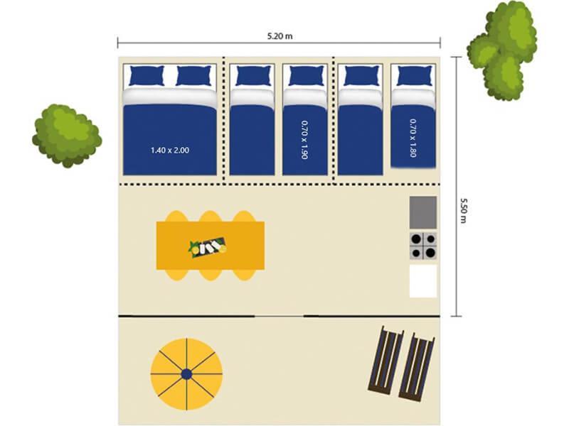 Easyatent Bungalow Tent Lanterna 카르바포랏 객실 사진